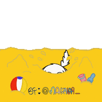 Dog Beach Sticker by makala9_