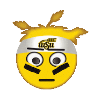 game face Sticker by Wichita State University