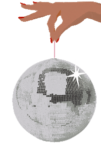 prideclassical sparkle hand glitterball prideclassical Sticker