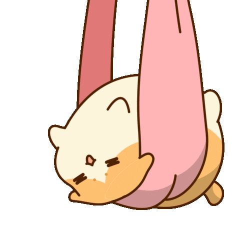 Hanging Upside Down Sticker by Bichi Mao