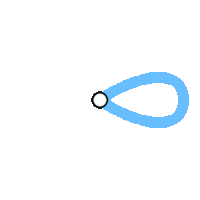 gentl smile blue candy line Sticker