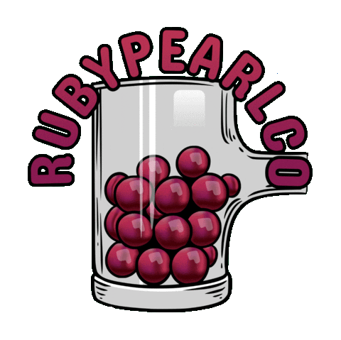 Glass Banger Sticker by RubyPearlCo