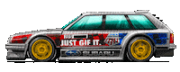 Racing Race Sticker by kneapolitan