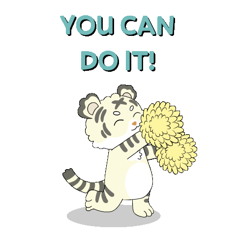 Tiger Rooting For You Sticker by Ordinary Frends