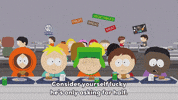 kyle broflovski clyde donovan GIF by South Park 