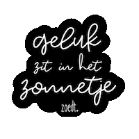 Geluk Sticker by Zoedt.NL