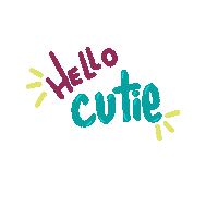 Cutie Hello Sticker by Wag Trendz