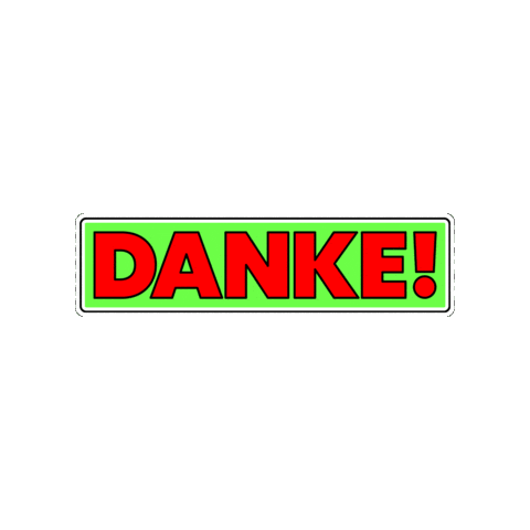 Danke Sticker by SFBerlin