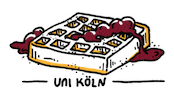 Cologne Waffle Sticker by Universität zu Köln