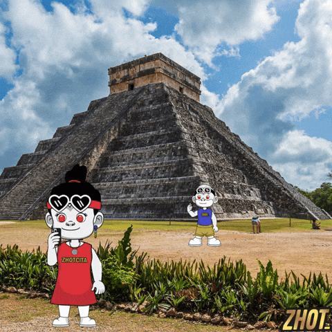 Chichen Itza Pyramid Gif GIF by Zhotcita
