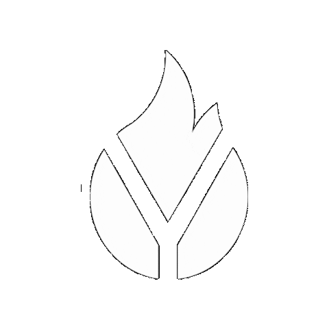 SaltLakePowerYoga giphygifmaker fire yoga flame Sticker
