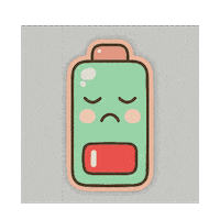 Tired Energy Sticker