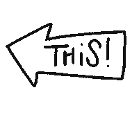 Text Arrow Sticker