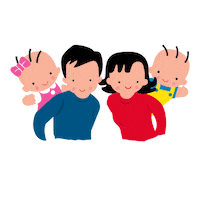 Happy Family Sticker by Morinaga Platinum