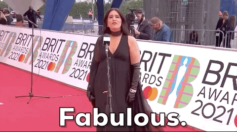 Red Carpet Brits GIF by BRIT Awards