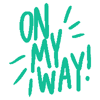 On My Way Whatever Sticker by megan lockhart