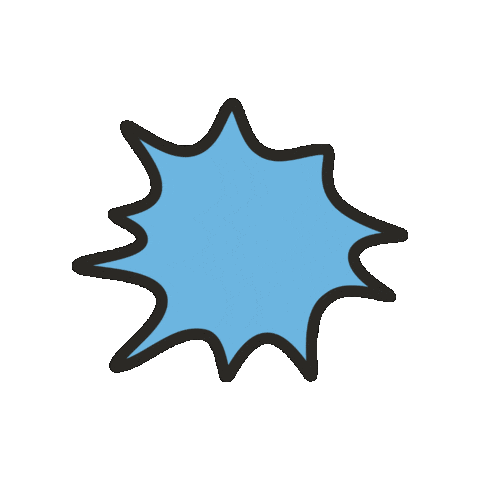maevechocolate blue star burst starburst Sticker