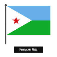 Djibouti Flag Dj Sticker by Formación Ninja