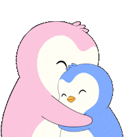 I Love You Hug Sticker by Pudgy Penguins