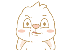 Bunny 不要 Sticker by EVANS艾特兔