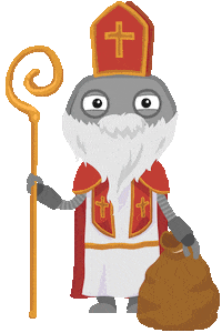 St Nicholas Christmas Sticker by cabuu