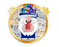 Happy Birthday Gnome Sticker