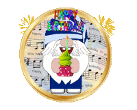 Happy Birthday Gnome Sticker