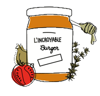 Burger Bio Sticker by Quintesens