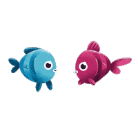 DontbeaTosser ocean fish sea trash Sticker