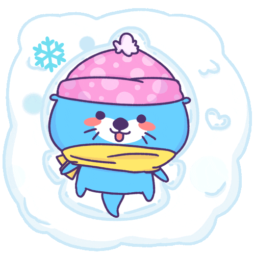 Christmas Snow Sticker by OtterSmile