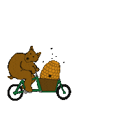 Bear Bees Sticker