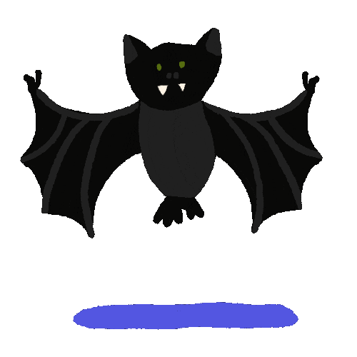Vampire Bat Halloween Sticker
