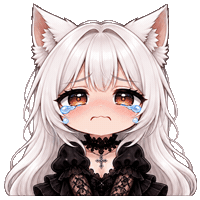 Sad Cry Sticker