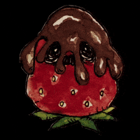 miu_karasaki chocolate strawberry ドキドキ いちご GIF