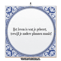 Moment Spreuk Sticker by Tegelspreuken.nl