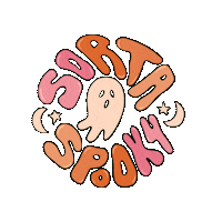 Pink Halloween Sticker by Doodle by Meg