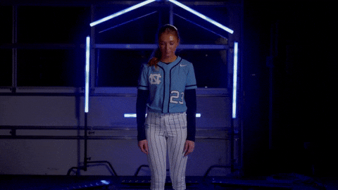 Softball Walk Up GIF by UNC Tar Heels
