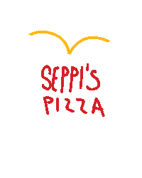 Pizza Skiing Sticker by SeppisGerlos