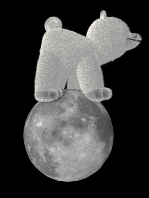 teddy bear moon GIF by Arithmancy
