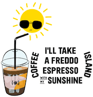 Iced Coffee Summer Sticker by Coffee Island Cyprus