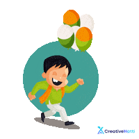 Independence Day India Sticker by Creative Hatti