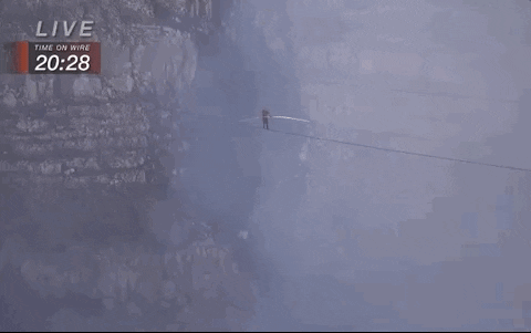 Nik Wallenda Highwire GIF by Volcano Live! with Nik Wallenda