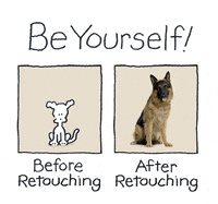 be yourself i love you GIF by Chippy the dog