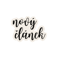 Novy Clanek Sticker by Komplexlajf