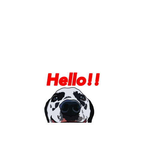 Dog Hello Sticker