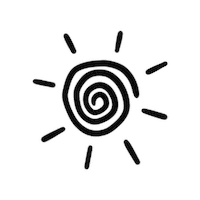 Transparenciaco sun morning vibes minimal Sticker