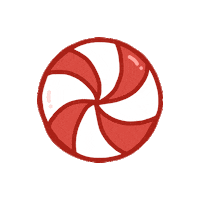 Peppermint Candy Winter Sticker