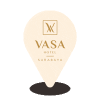vasahotelsurabaya luxury hotel location pin Sticker