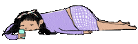 Sleep Lying Sticker