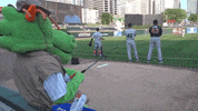 homerthedragon baseball dragon mascot homer GIF